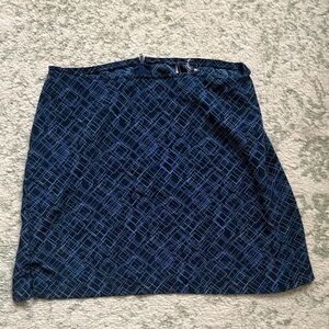 Stylish Blue Geometric Women's Skirt